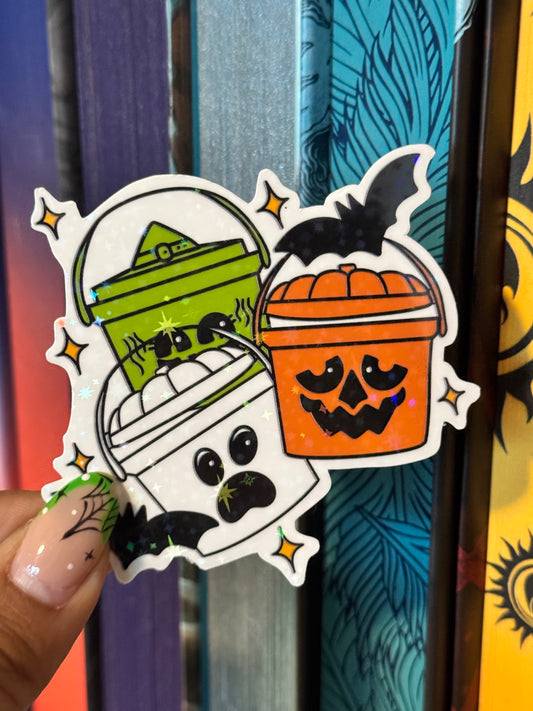 Happy bucket stickers